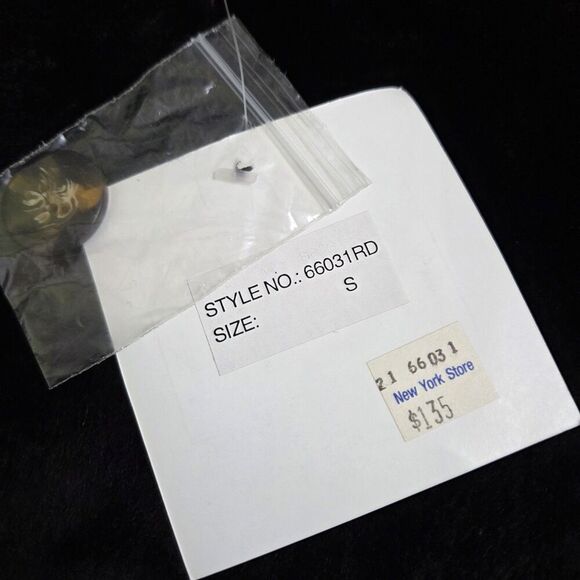 Keren Hart Microsuede Jacket Red Patchwork Women's S Soft Black Faux Fur Lining - Picture 10 of 15